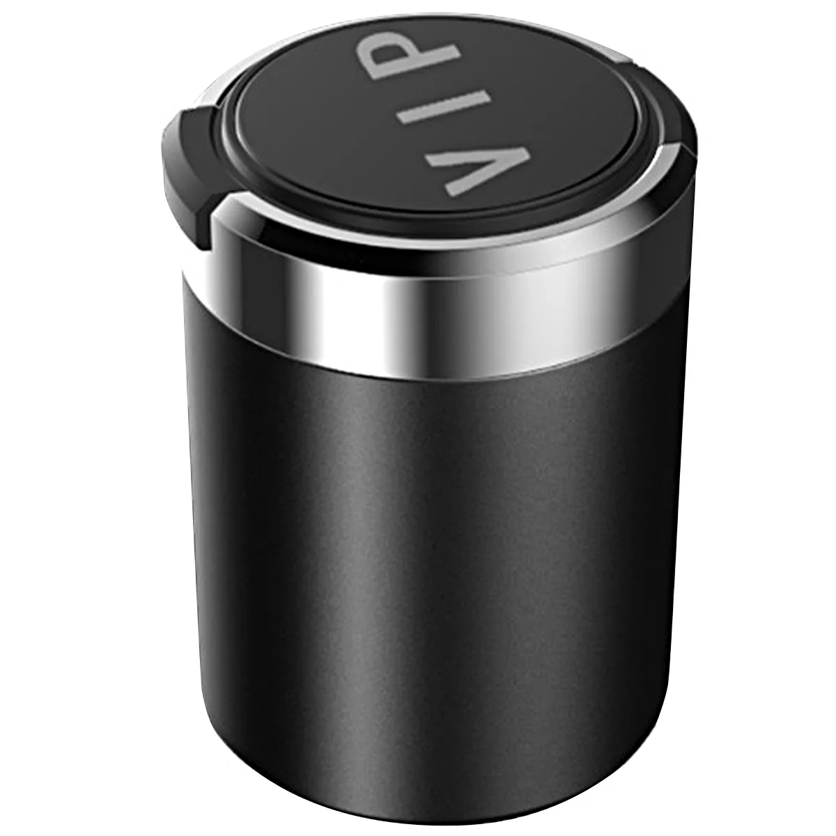 Car Ashtray with LED Light Portable Car Ash Holder Large Capacity Sealed Car Cigarette Ashtray Container Easy To Clean Universal