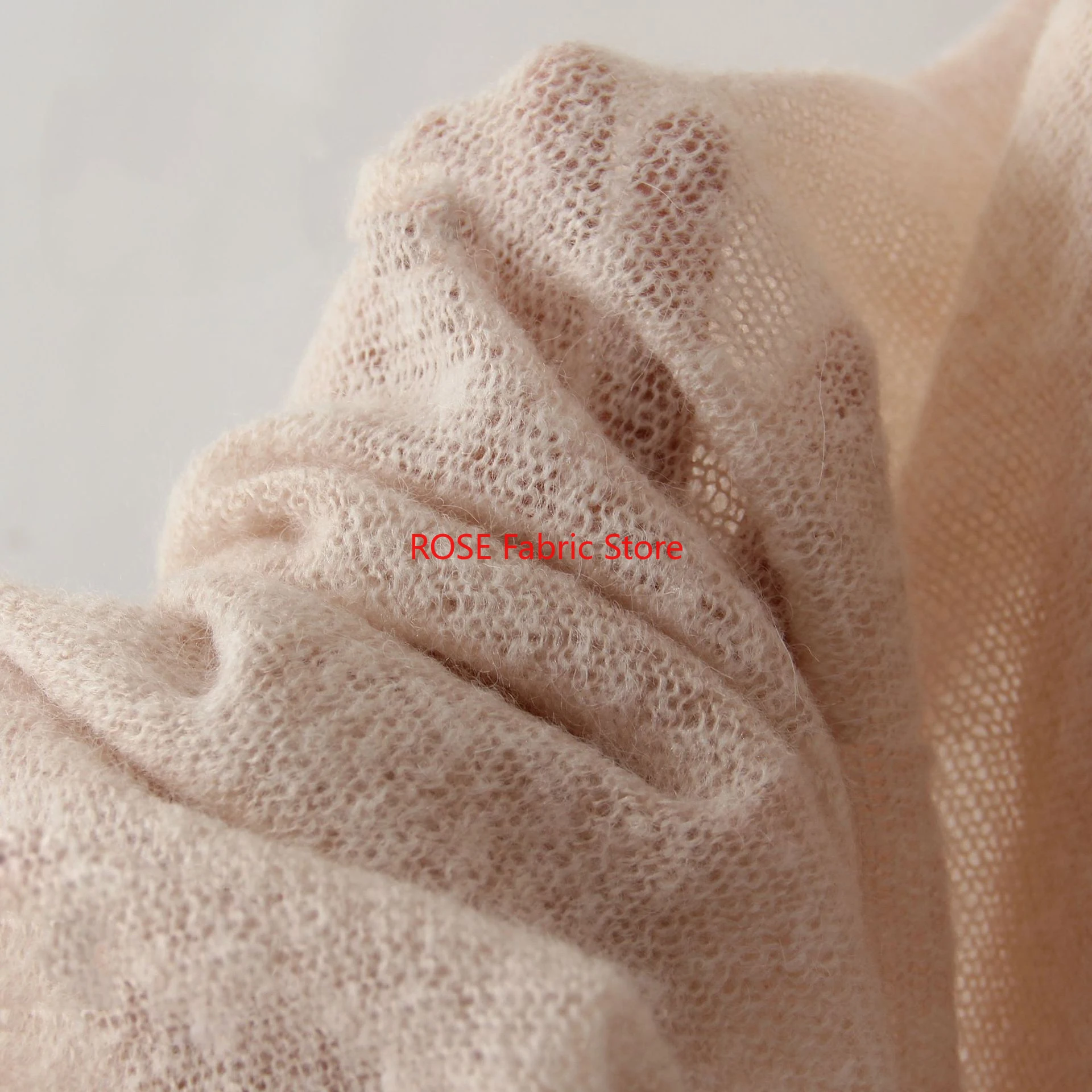 

1 yard Soft Woolen Light Hand Feel Cashmere Fabric Woven Wool Sweater Designer Fabric