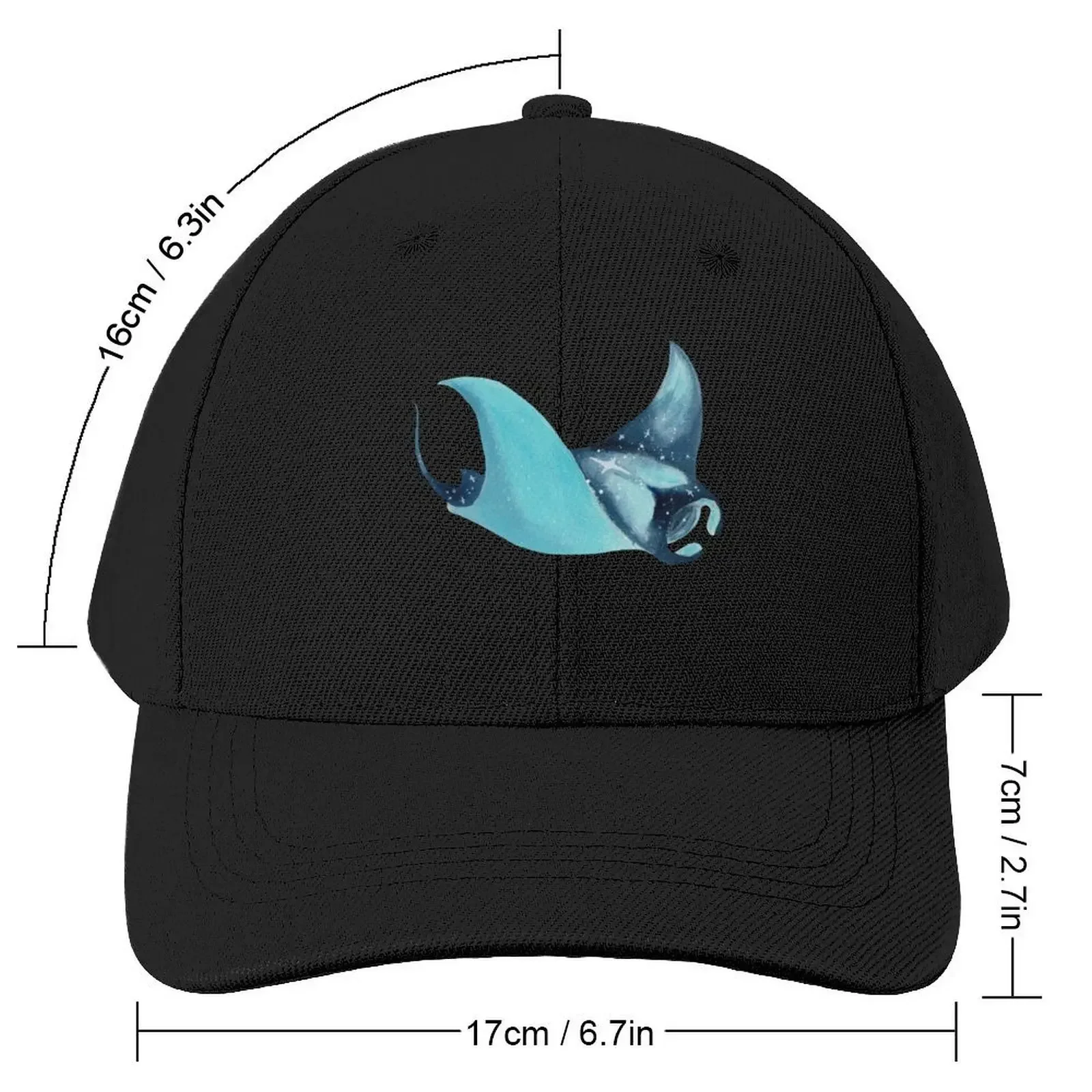 Galaxy Manta Ray Baseball Cap Thermal Visor party Hat cute Military Tactical Cap Men's Hats Women's