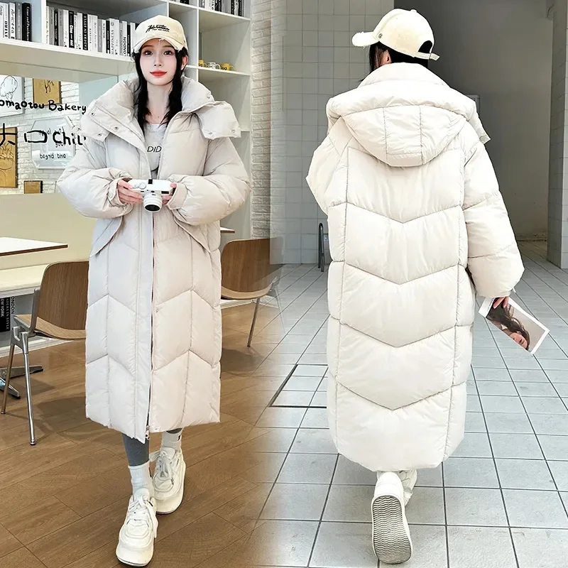 

Thickened Large Size Down Cotton Jacket Winter Clothes for Middle-Aged and People and Mother Sleeve Coat Outerwear