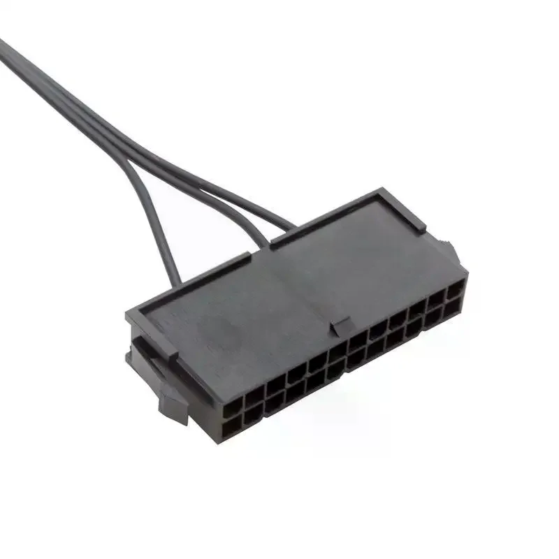 Cable Copper Tin Wire 24-Pin Female ATX PSU PC Power Supply Starter Tester Start Up Jumper with ON/OFF Switch 52cm