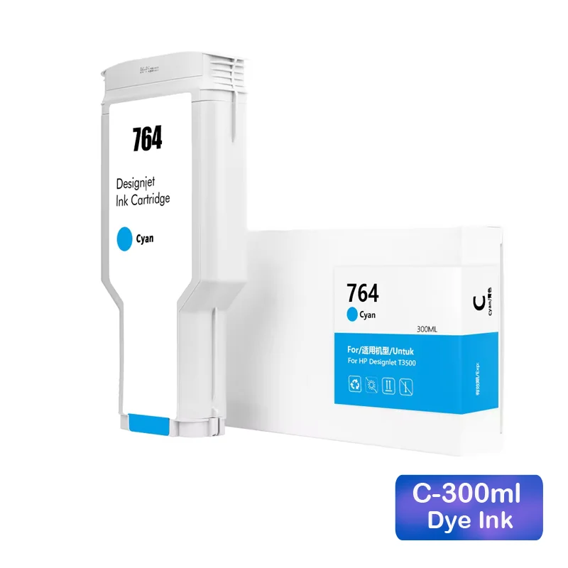 764 kartrid tinta kompatibel untuk HP Designjet T3500 Printer C1Q17A C1Q16A C1Q13A C1Q14A C1Q15A Pigment dengan pigmen