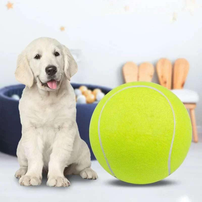 17CM Giant Tennis Ball For Dog Chew Toy Pet Dog Interactive Toys Big Inflatable Tennis Ball Pet Supplies tennisballen