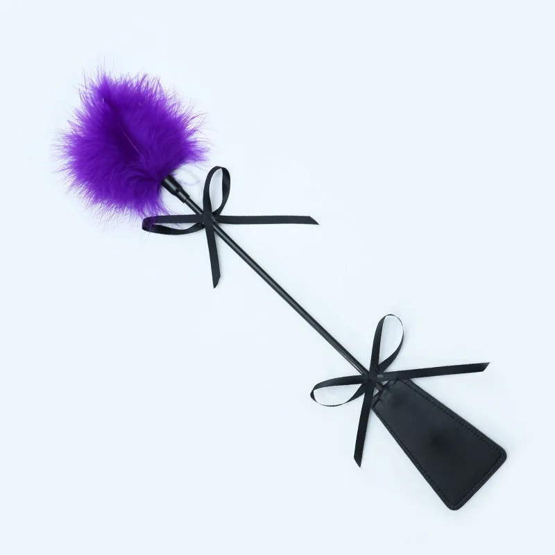 BDSM ريشة سوط الجلود الردف الرقيق الأزواج الجنس لعب تأثيري الكبار يمزح ألعاب يمزح الدعائم عبودية الدعائم #5