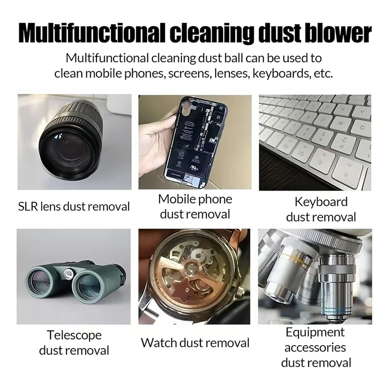 

CYCLI-Air Duster, Large Dust Ball Hair Dryer Manual Silicone Blow Pump Cleaning Tool, Watch Dust Removal Tool Cleaning Tool