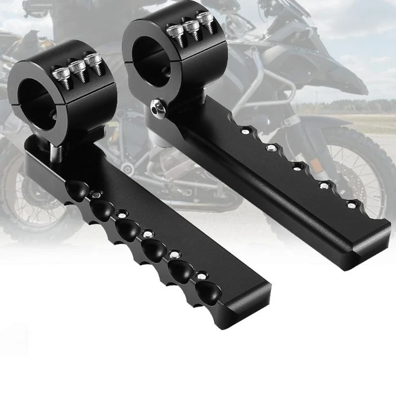 Foldable Motorcycle Footpegs High Grip Platform Aerospace Aluminum Quick Release Mechanism Off Roading Riding Essential D7YA
