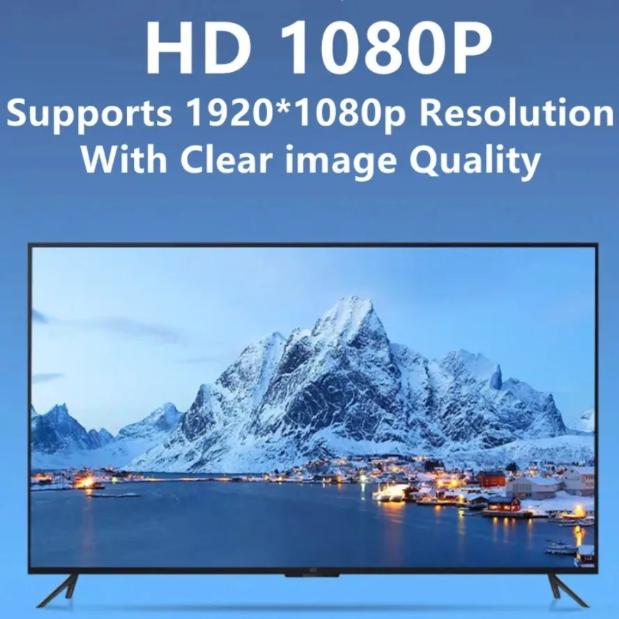 Adapter VGA na HDMI Konwerter 1080P Kabel Adapter VGA (męski) na HDMI (żeński) z wyjściem audio 3.5mm do PC Laptopa HDTV Projektora — zdjęcie produktu 3