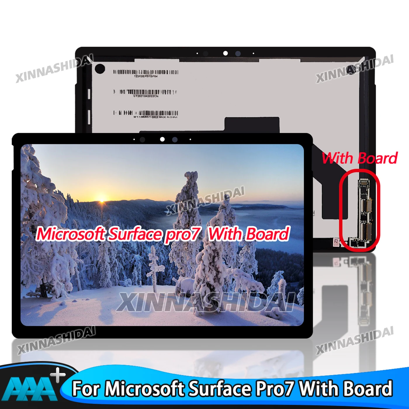 شاشة LCD عالية الجودة لجهاز Microsoft Surface Pro 7 مع لوحة شاشة LCD تعمل باللمس قطع غيار مجموعة المحولات الرقمية