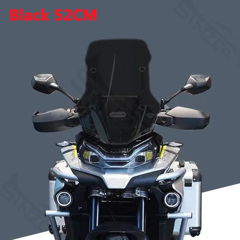 Scherm 52 CM/57 CM Hoge Kwaliteit Voor CFMOTO 800 MT 800MT MT800 Motorfiets Voorruit Windgeleiders Voorruit grijs