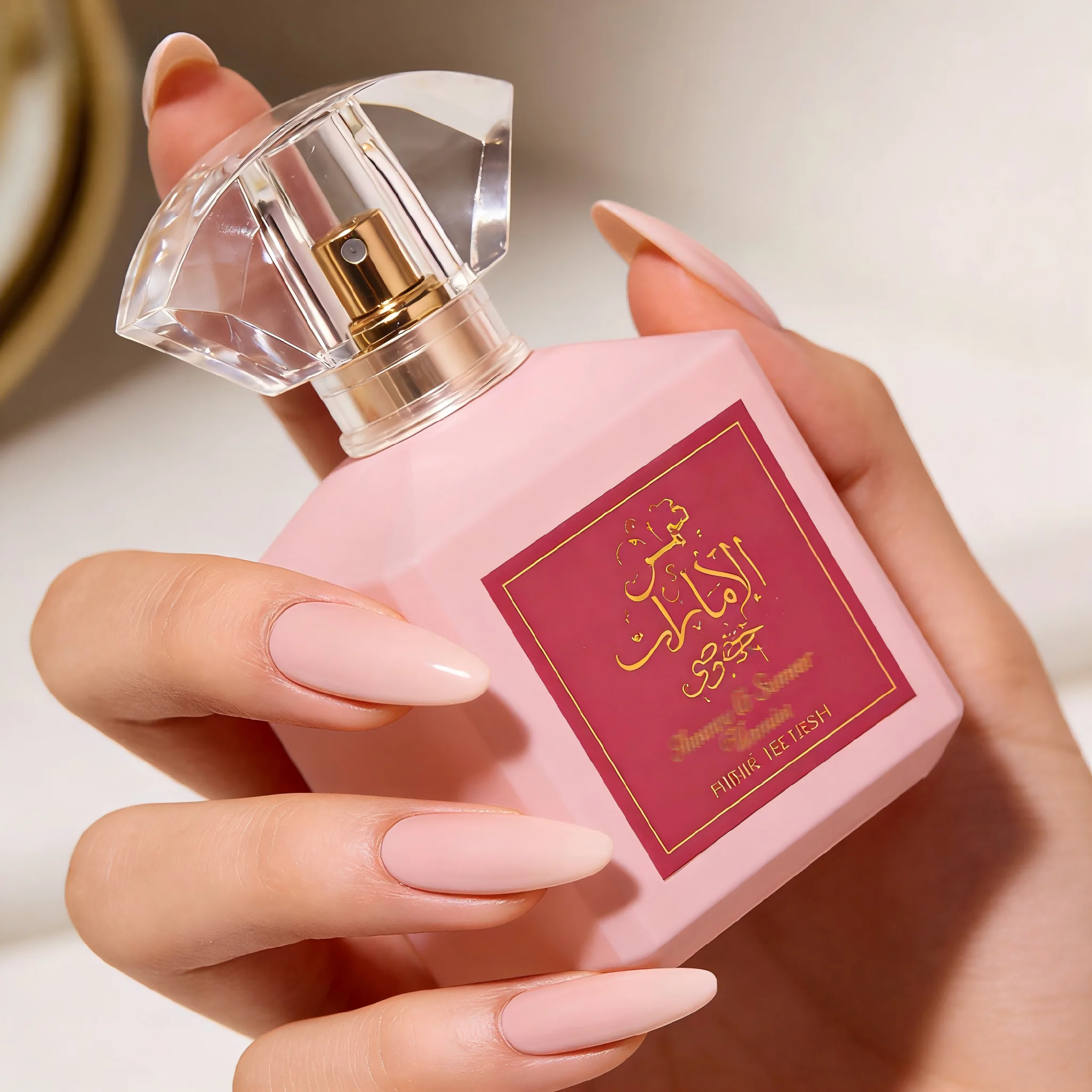 

Shams Al Emarat Pink Blush EDP: Elegant Pink Design, Light Floral & Powdery Notes for Women