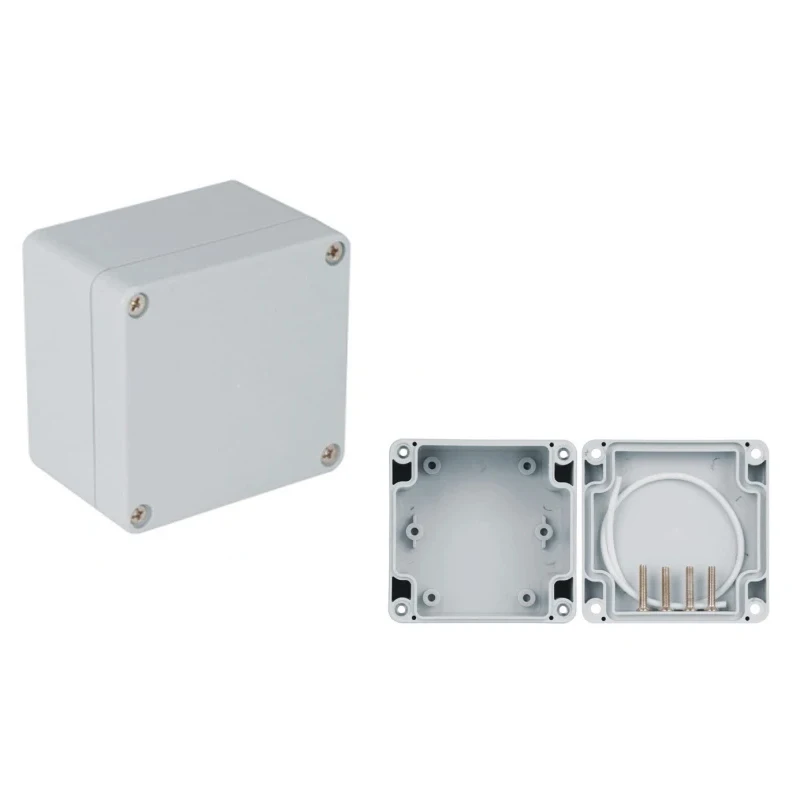 Black and white outdoor waterproof box Plastic box Electronic engineering box instrument waterproof junction box shell
