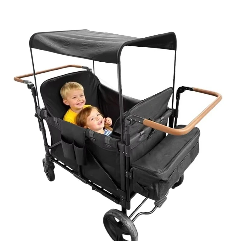 

Складная пляжная тележка большой емкости Складная продуктовая тележка для кемпинга