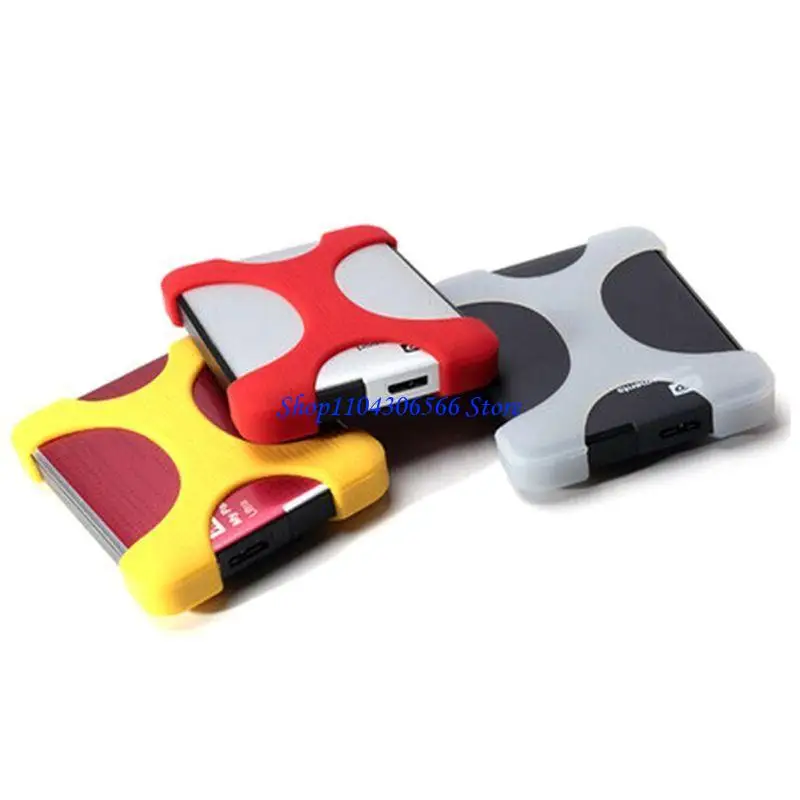 02DD 2.5-inch Mobile Hard Drive Silicone Sleeve for WD for Toshiba for Seagate Anti-f