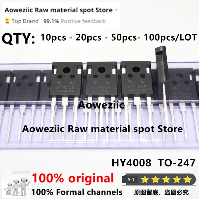 Aoweziic 2020+ 100% nowy oryginalny HY4008 HY4008W TO-247 falownik MOSFET Ultra Chip 80V 200A