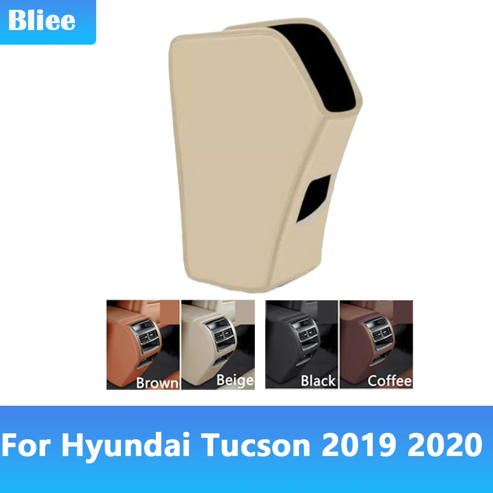 

For Hyundai Tucson 2015 2016 2017 2018-2023 Rear Armrest Box Anti Kick Pad Microfiber Leather Protection Cover Mat Accessories