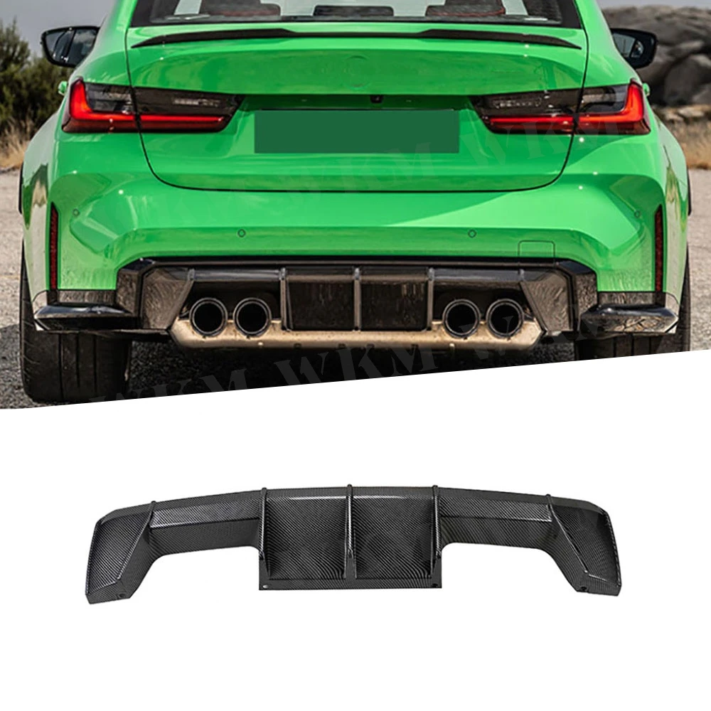 

ABS Rear Bumper Lip Spoiler Splitter Rear Diffuser Guard Spoiler For BMW G80 G82 G83 M3 M4 2021+ Car Styling