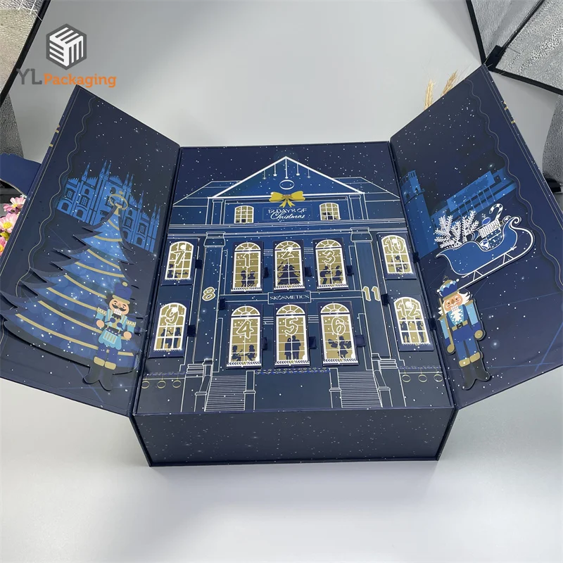 Customization.Customization.Luxury Advent Calendar Wholesale Christmas Gift Boxes