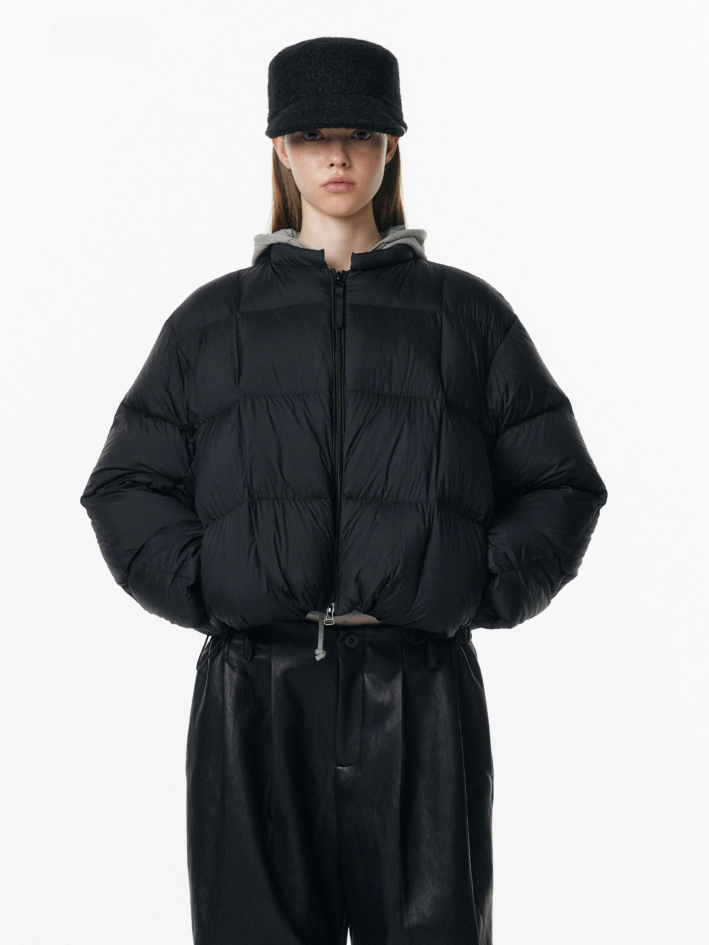 

Женская утепленная куртка ALINNV с круглым вырезом, универсальная теплая верхняя одежда для города, длинное зимнее пальто на молнии