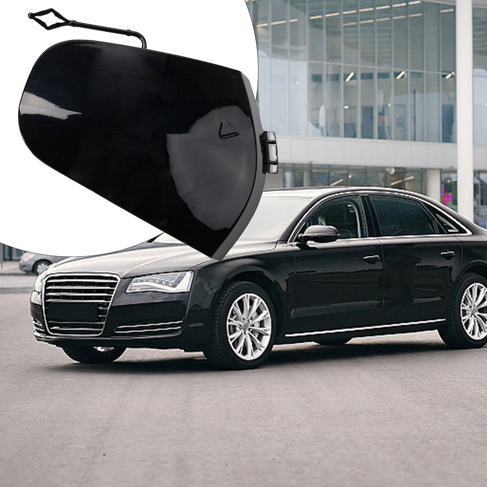 7376447   TOW Hook Eye COVER GLOSS สีดํา ABS ฝาครอบพ่วง TOW Hitch COVER TOW Hook Eye สําหรับ CLUBMAN F54 2014 2017