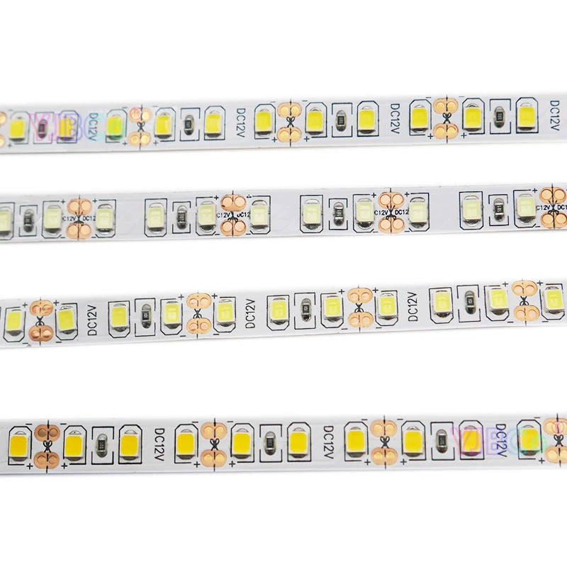 12V DC 5m 2835 SMD High Bright LED Strip 120 LEDs/M or 240 LEDs/M White/Warm White/Red/Green/Blue Flexible Light Tape IP30 NP