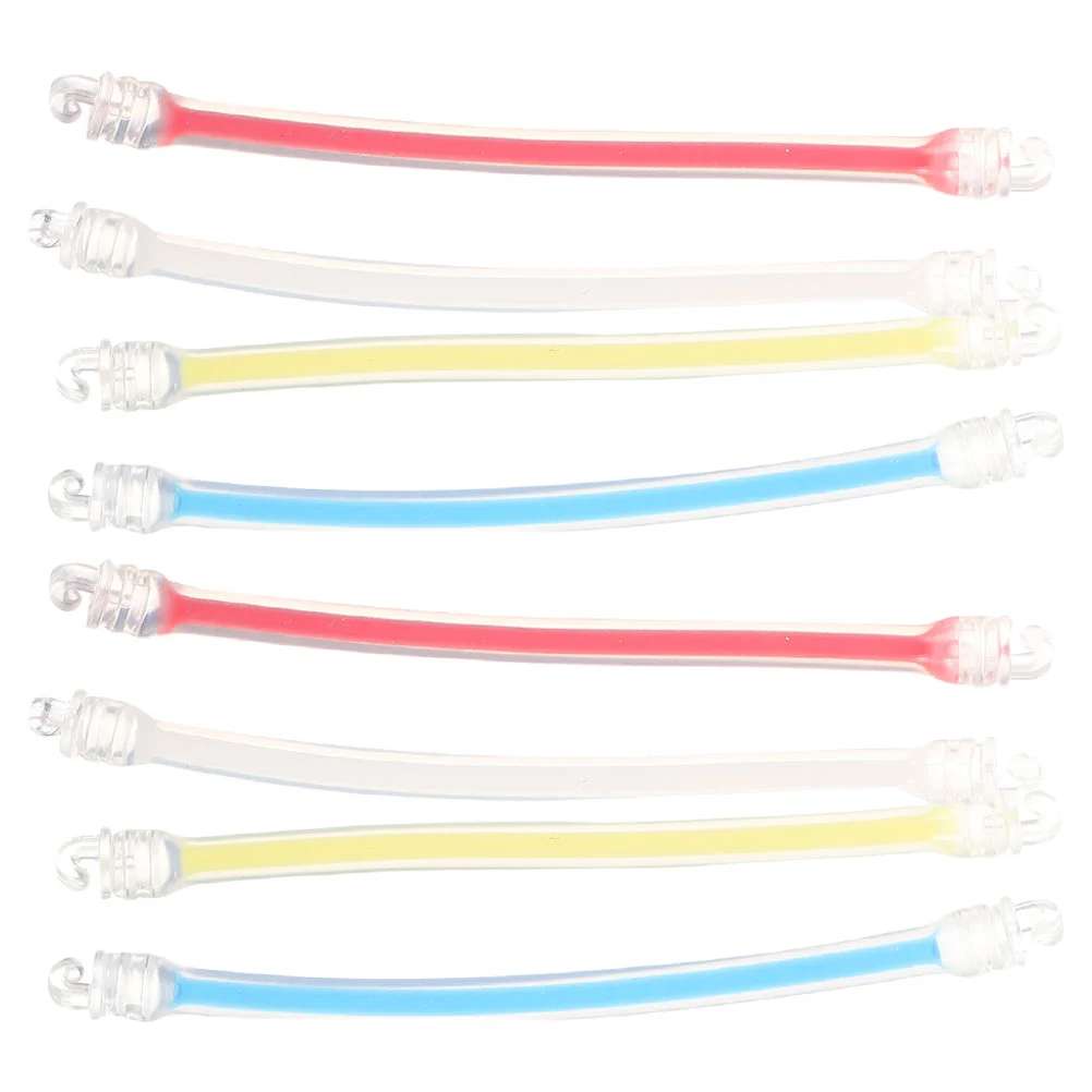 8 Pcs Damping Tennis Racket Shock Absorber Balls Grip Tape Silica Gel Dampeners Racquet