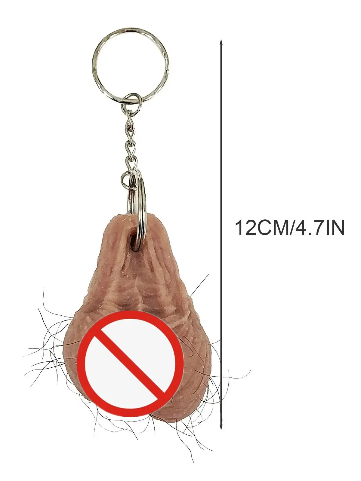 Funny Keychain Cute Car Keyrings, Funny Hairy Keyring Key Chain, Best Gag Christmas Birthday Gifts for Men Women Friends