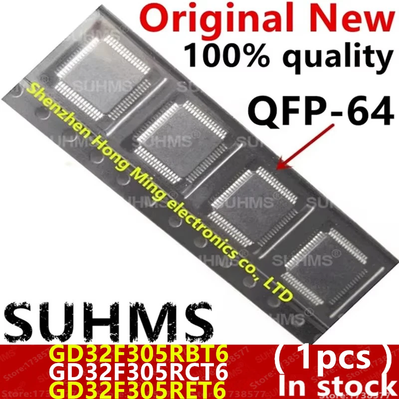 (1piece)100% New GD32F305RBT6 GD32F305RCT6 GD32F305RET6 GD32F305 RBT6 RCT6 RET6 QFP-64 Chipset
