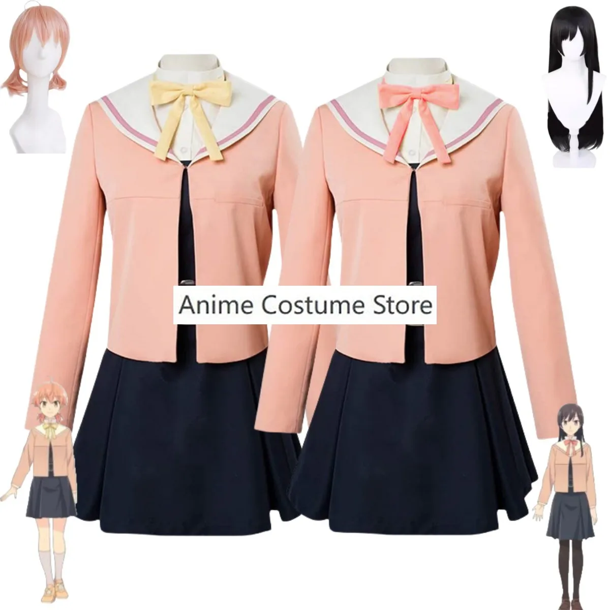 Anime Eventually, I Will Become Yours Nanami Touko Koito Yuu Cosplay Costume Bloom Into You School Uniforms Wig Woman Kawaii Set