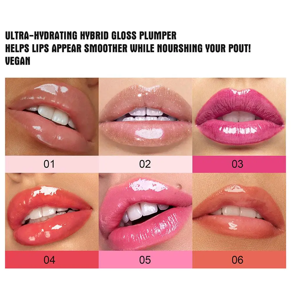 HANDAIYAN Lip Plumping Booster Gloss, Plumper Olhando Lábios, Extremo Cristal Volume Lip Oil, High Shine, Plumper Oil