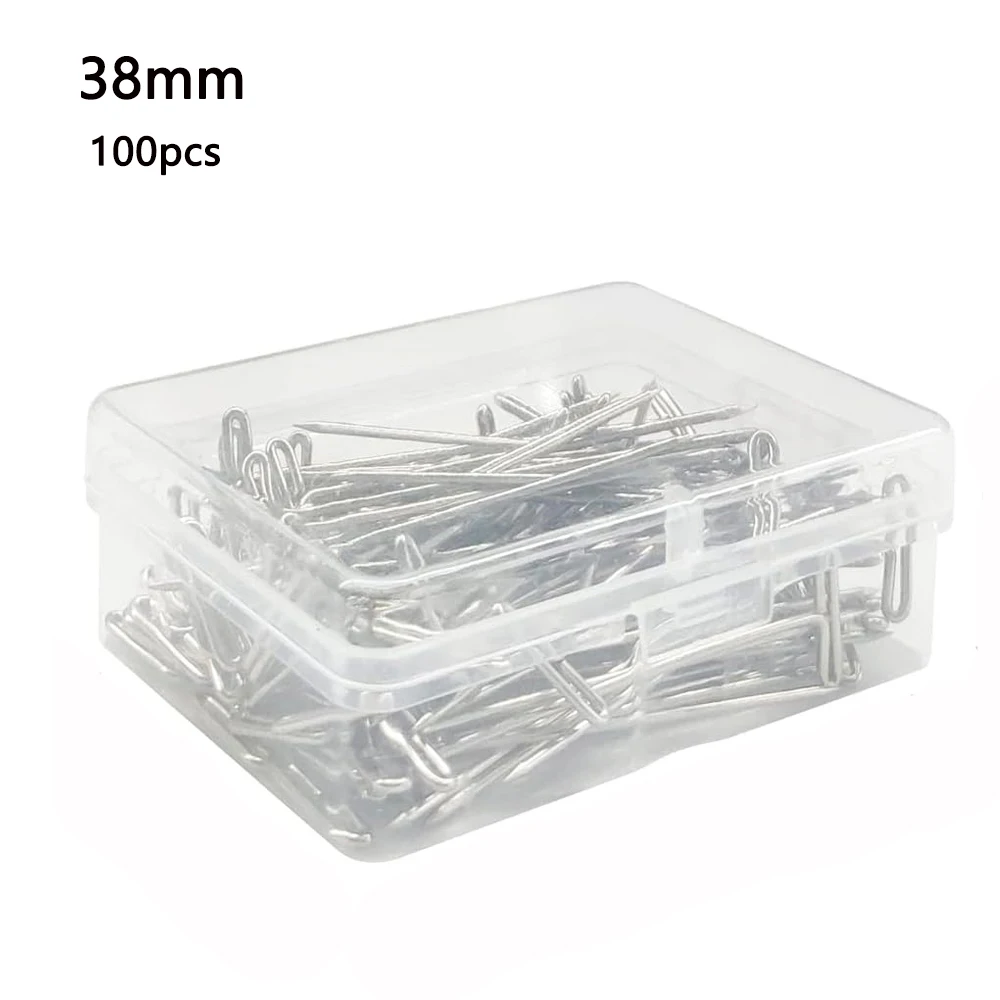 100pcs Long Silver T Pins for Wig Making & Display