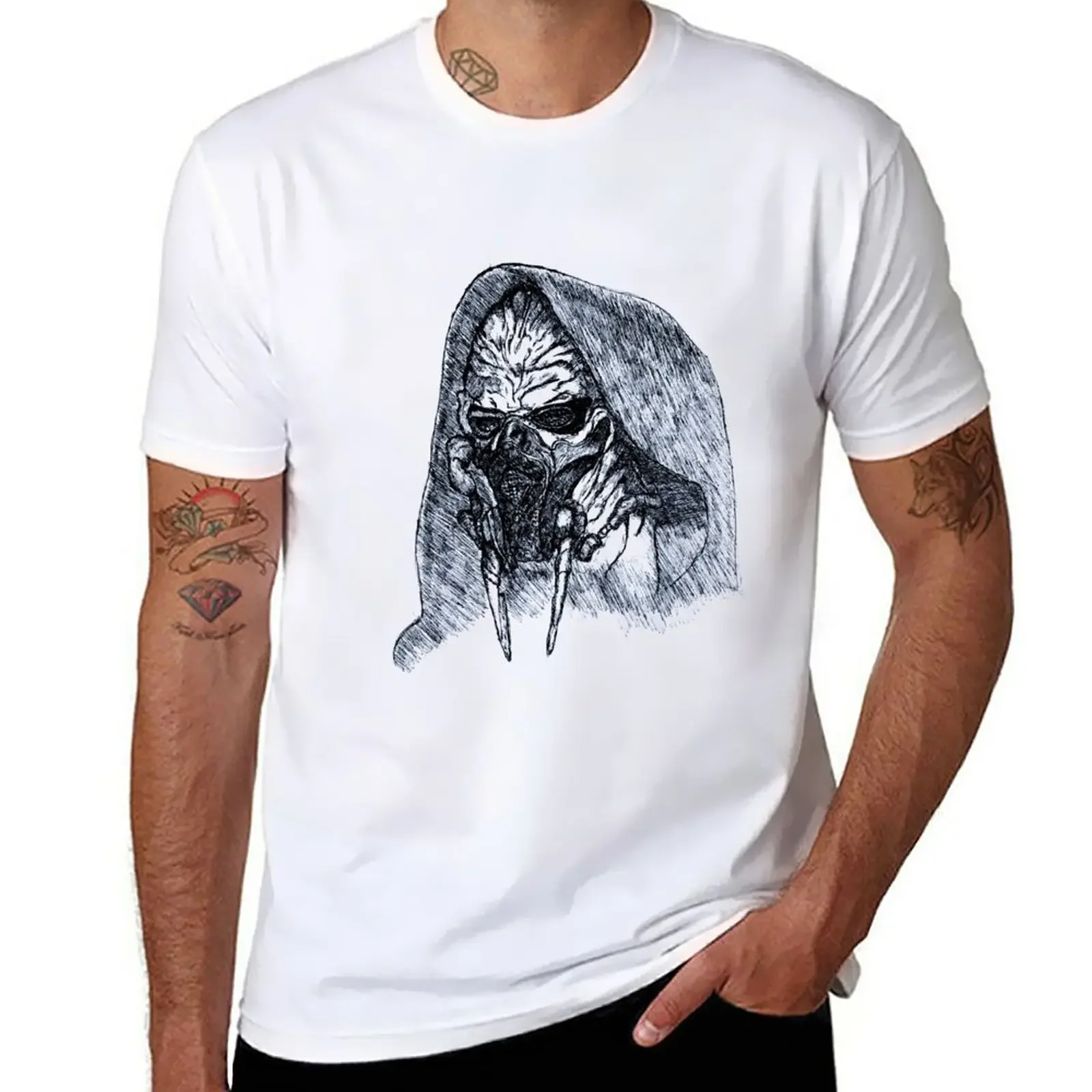 

Plo Koon art T-Shirt hippie clothes quick-drying Men's cotton t-shirt