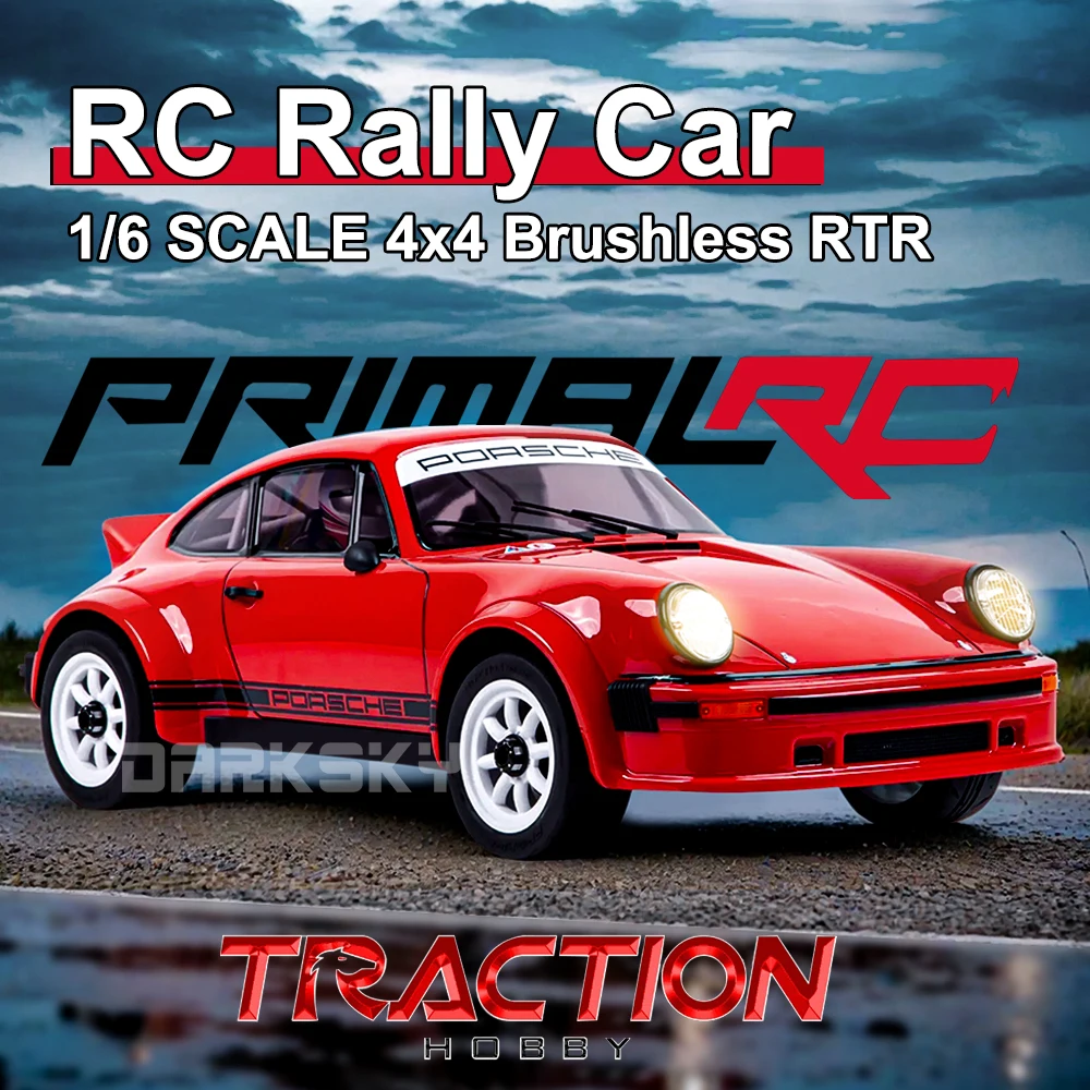 

TRACTION HOBBY Бесщеточный радиоуправляемый раллийный автомобиль 4WD 1/6 Электрический пульт дистанционного управления Модель автомобиля RTR Взрослые детские игрушки