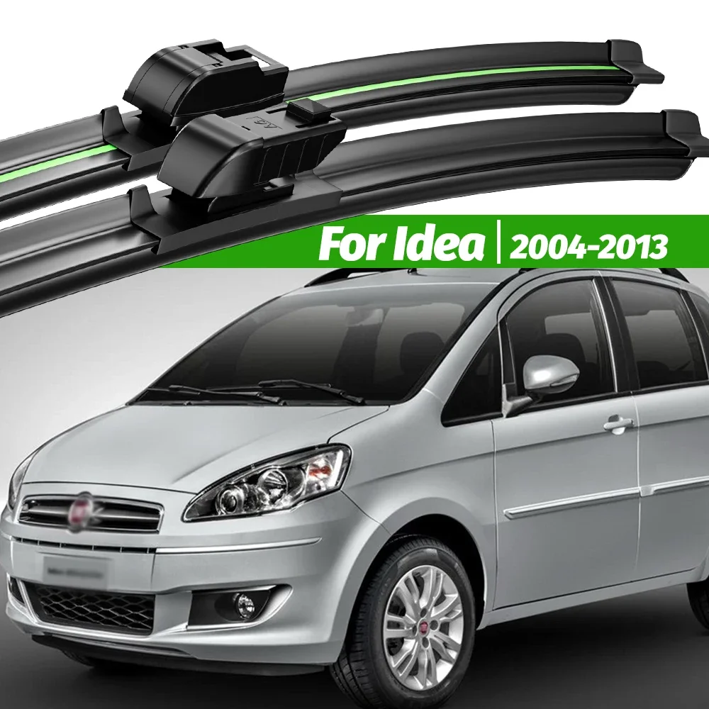 

For Fiat Idea 2004-2013 2pcs Front Windshield Wiper Blades 2005 2006 2007 2008 2009 2010 2011 2012 Windscreen Window Accessories