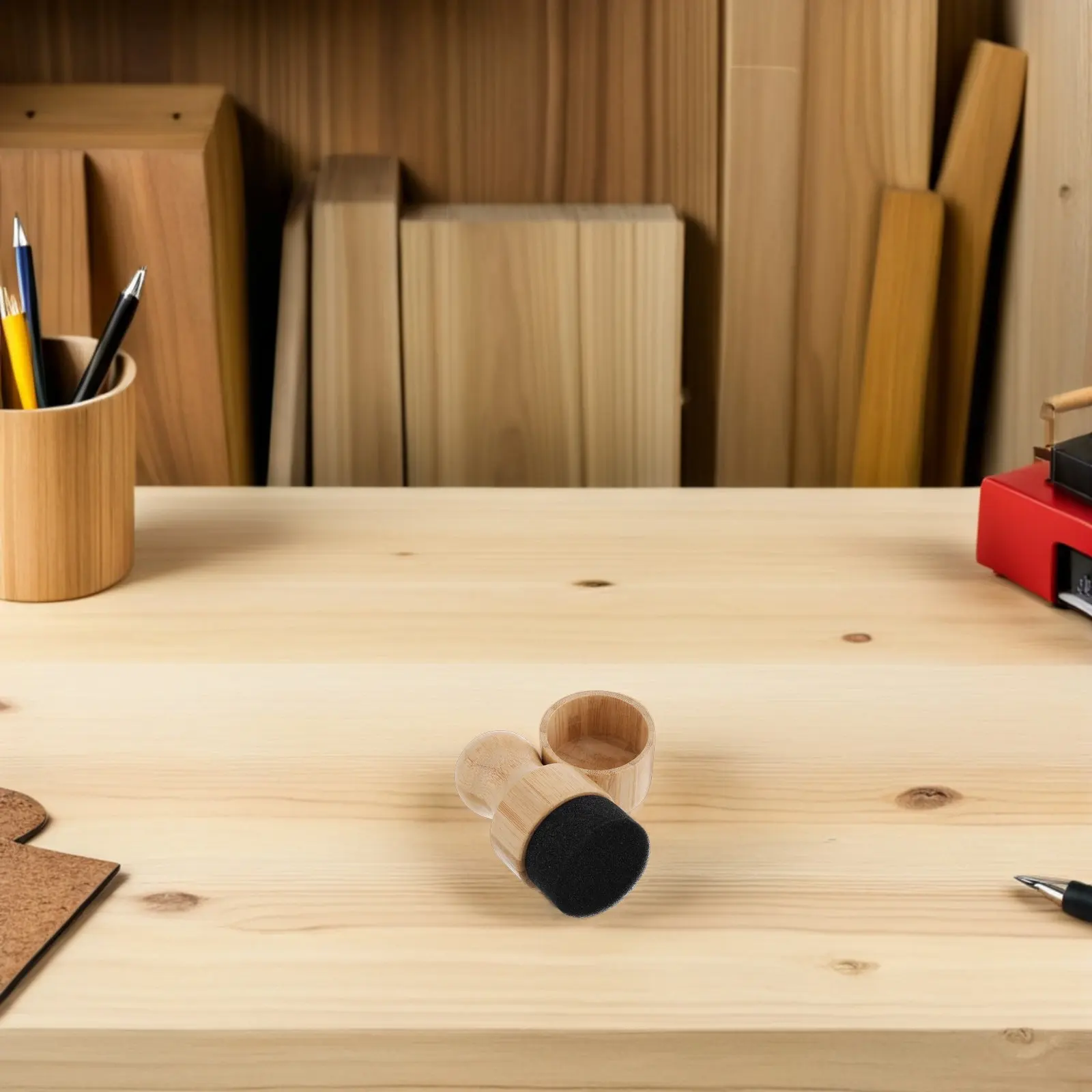 

2 комплекта кистей-аппликаторов для минерального масла и воска для разделочных досок, деревянных столешниц, ухода за деревянными лопатками, ложками, кухонными принадлежностями, бамбуковыми крышками