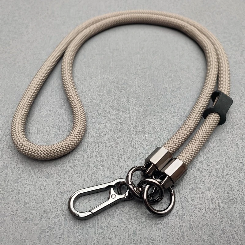 Universal 120CM Crossbody Lanyard Strap Chain For iPhone Samsung Phone Case Cover Sport Climbing Colorful Nylon Single Cord Rope