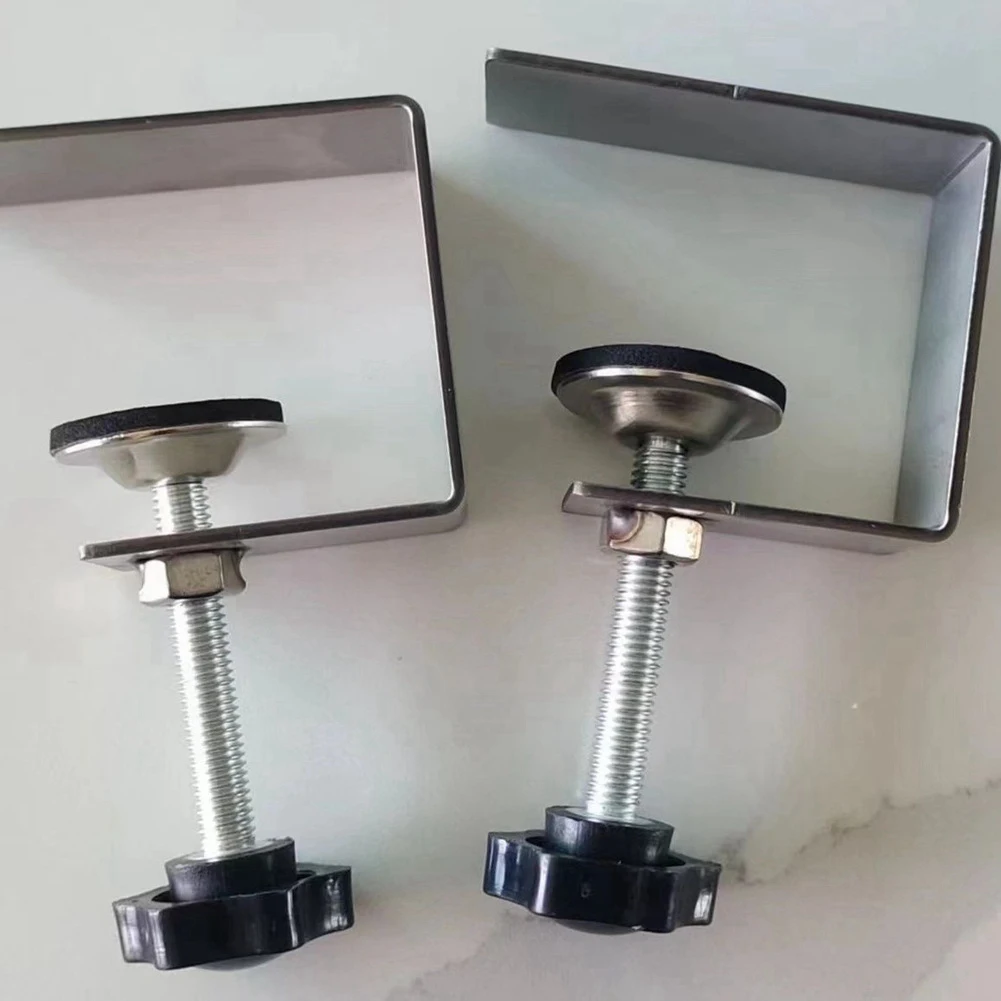 Multifunction 2Pcs Home Improvement Smooth Woodworking Drawer Front Installation Clamp Hardware Jig Accessories Stainless Steel