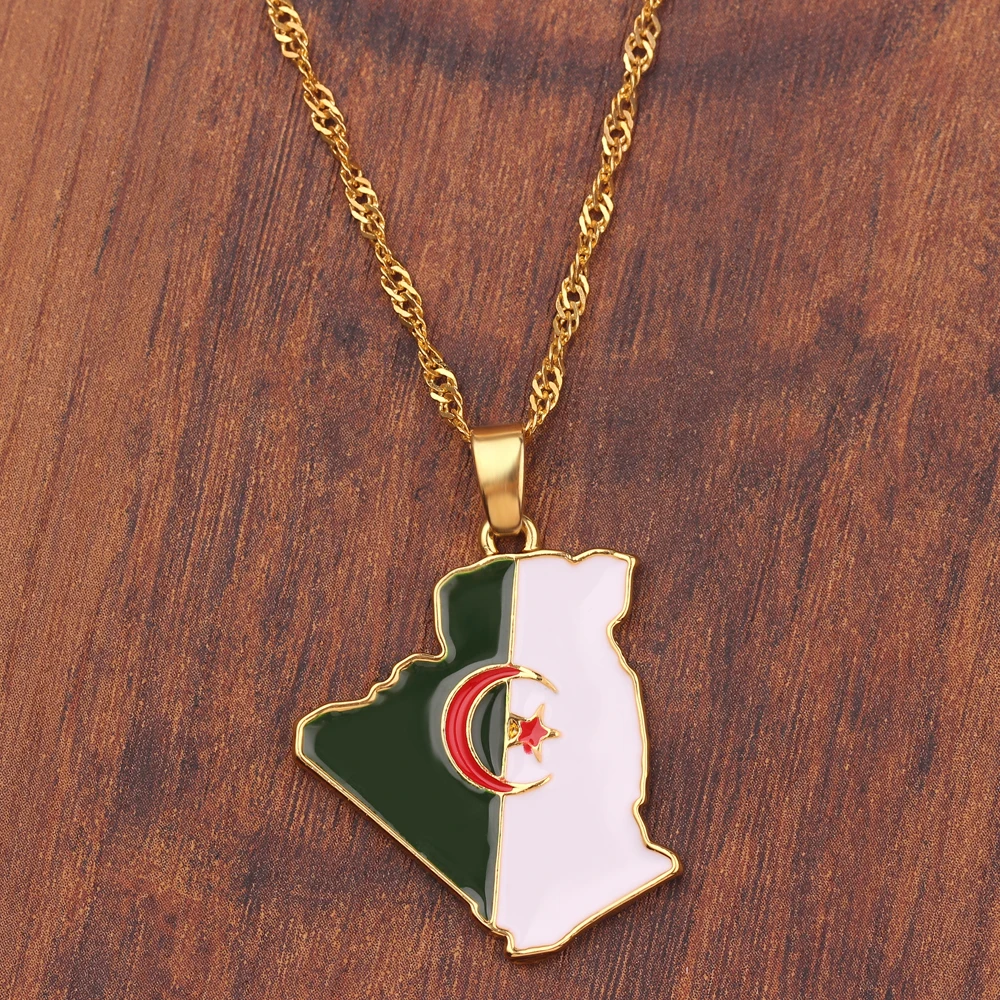 Fashion Trend World Map Necklace Creative personality Pendant Jewelry for Women And Men Popular Accessory view 2