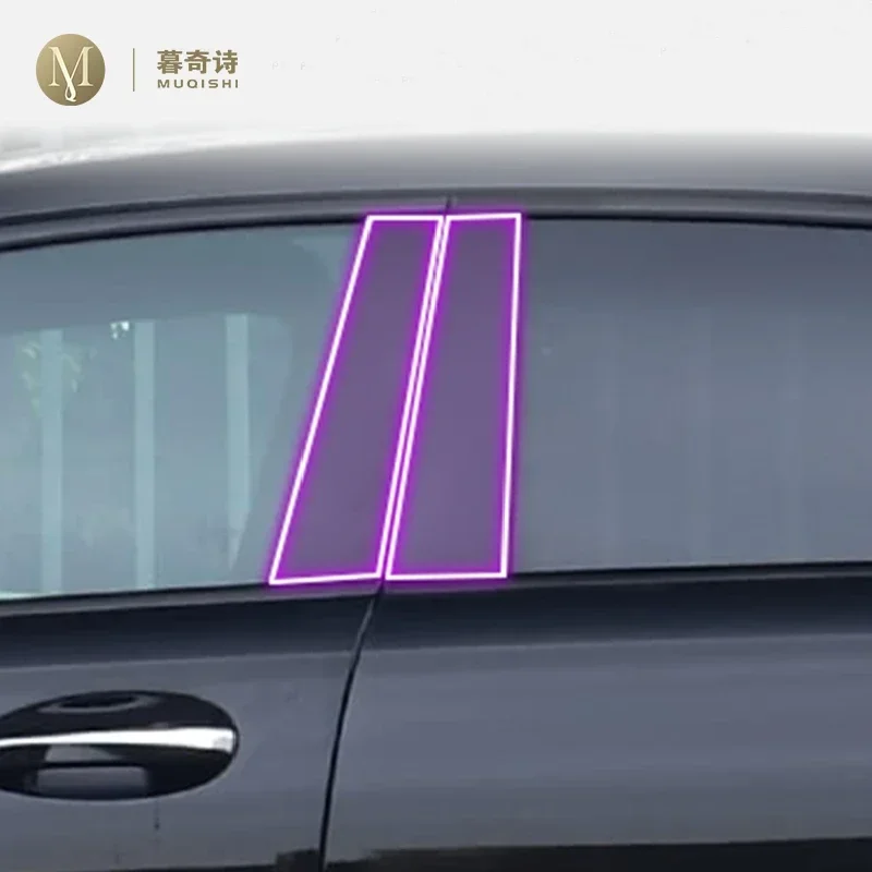 

Для Mercedes-Benz Class-A W177 2019-2023 гг. Внешняя пленка для кузова автомобиля B C. Оконная стойка. Предотвращение царапин. Ремонтная мембрана. Пленка из ТПУ PPF.