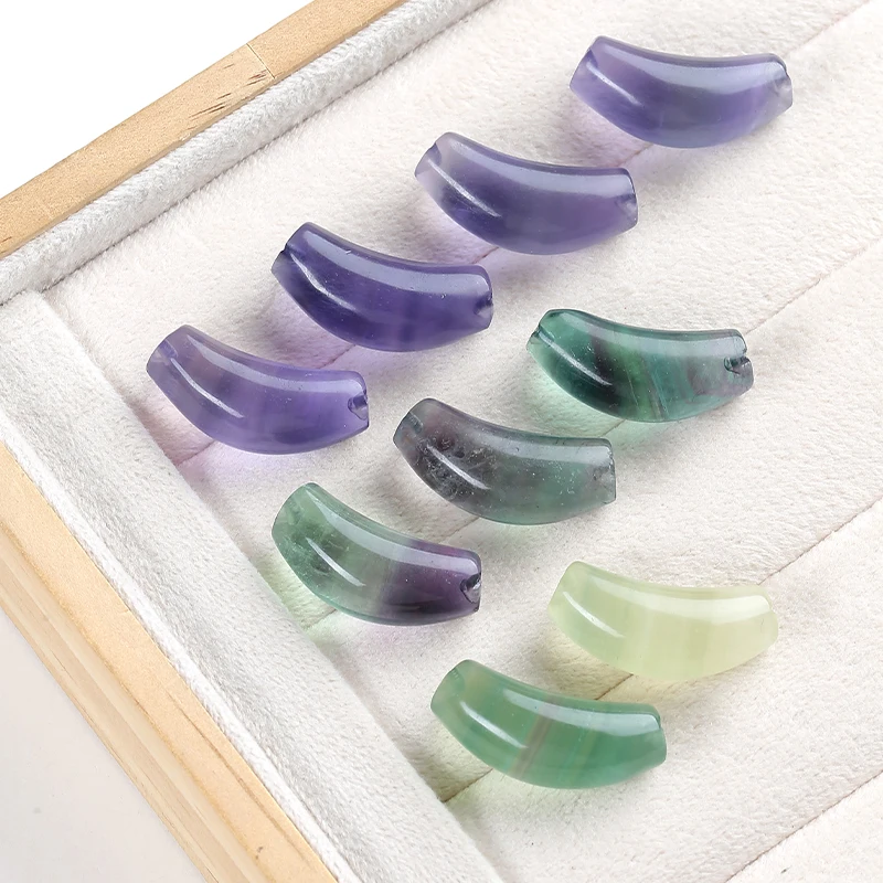Cuentas de fluorita morada nat - Crimp Bead Tube reseña y precio