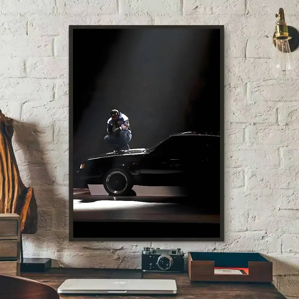 K-Kendrick Lamar Rapper Poster Gallery Prints Self Adhesive Home Decor Decoration Wall Decals Living Room Sticker