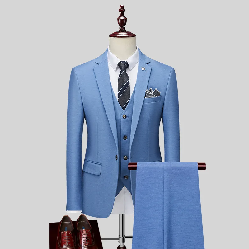 

B295-High quality men's suits, full set of professional business casual suits, wedding suits, groomsmen suits