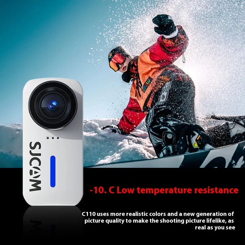 For Sjcam C110 4K High Definition Action Camera Sports Stabilization Waterproof for Motorcycle Bike Drifting Surf Recording