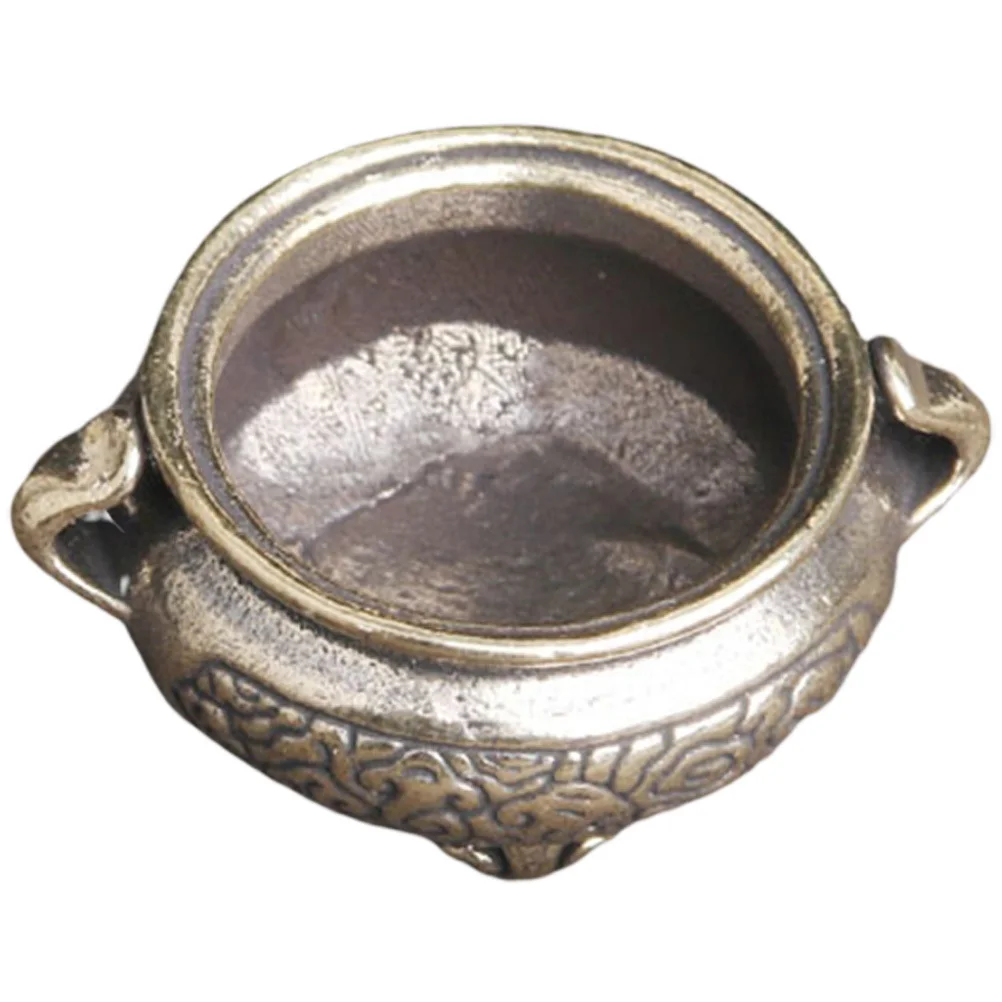 

Brass Censer Incense Burner Vintage Style Portable Lightweight Desktop Decor For Home Office Aroma Therapy Small Elegant