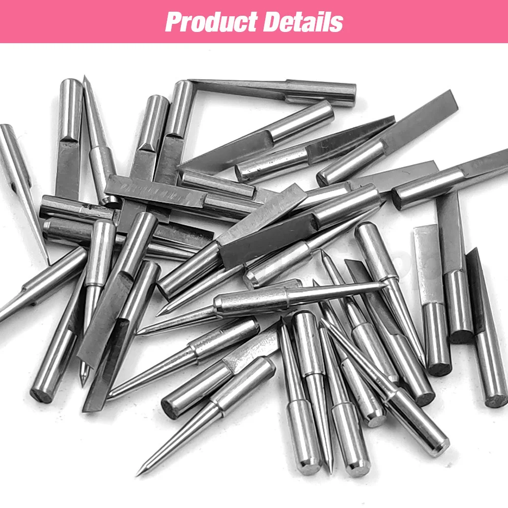 20-80Pcs Replaceable Round Hole/Bevel Chisel Punch Accessories Head Sharp Removable Head Punching Nail For Leather Punch Tools