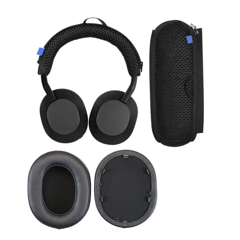เปลี่ยนหูฟังหนัง Earpads Ear Pads Headbeam สำหรับ Sony WH-1000XM5 1000XM5 Headband Head Beam ฟองน้ำหูฟัง AKG