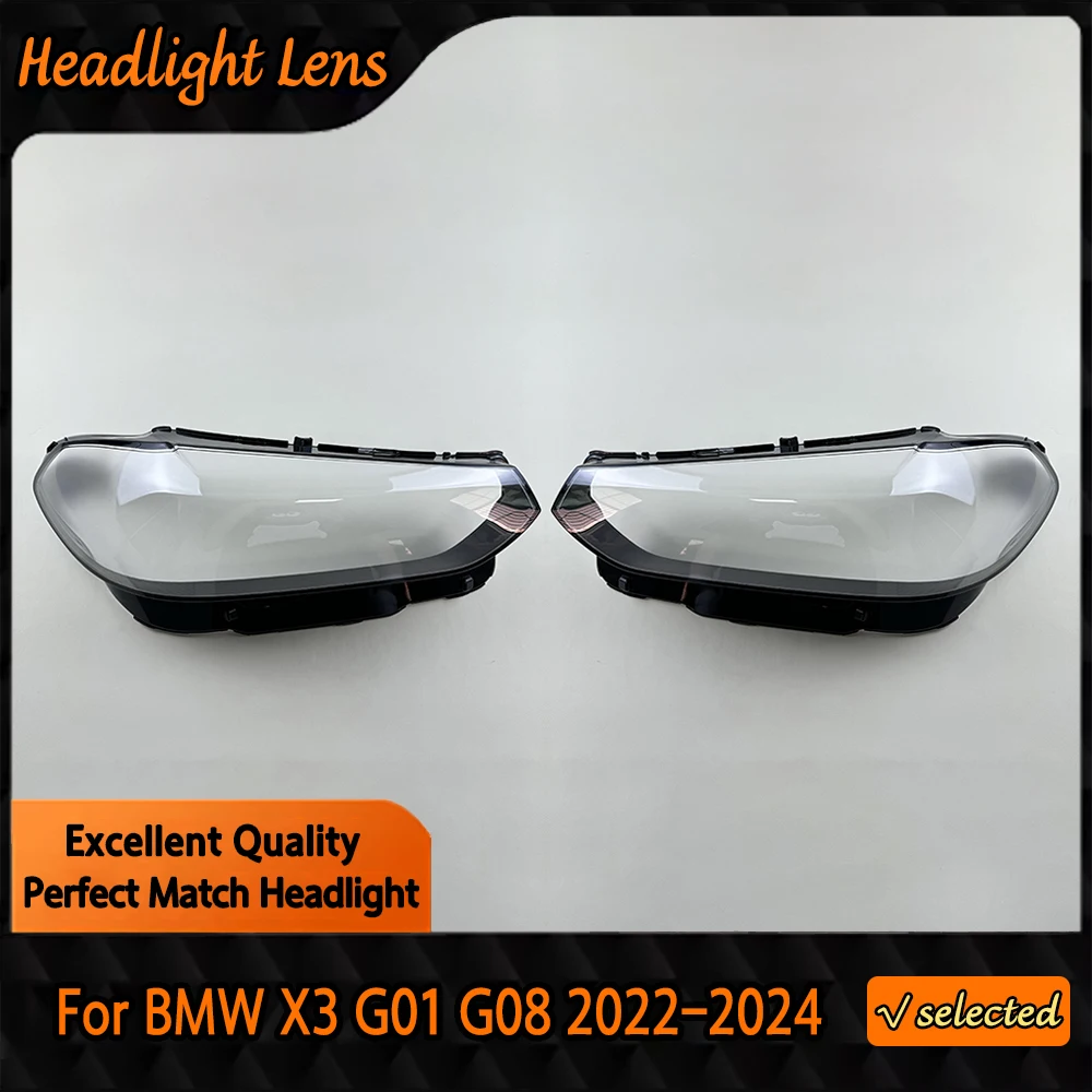 

Headlight Cover Headlamp Shell Transparent Lampshade Case Plexiglass Replace Original Lens For BMW X3 G01 G08 2022 2023 2024