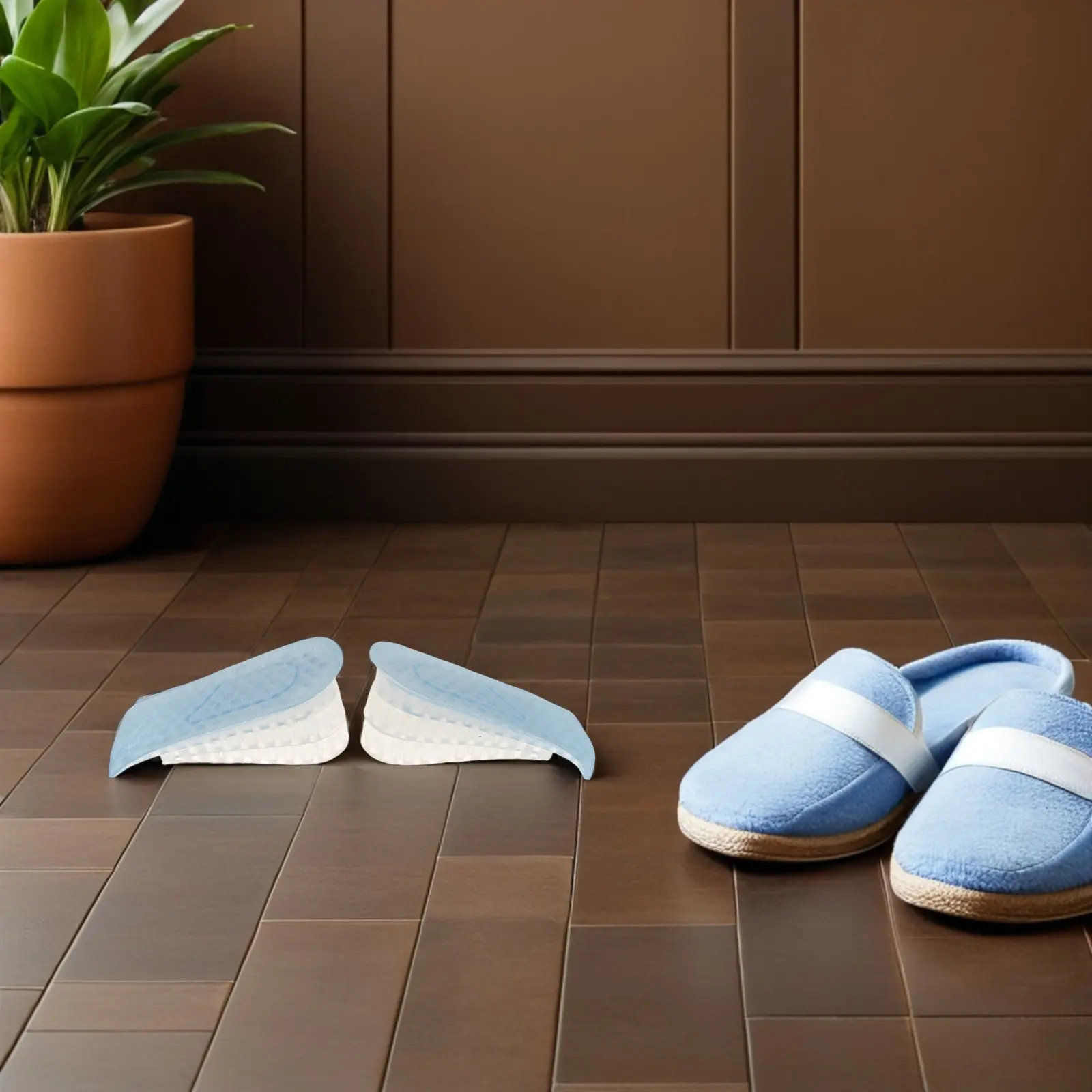 

2 пары невидимых силиконовых стельок для увеличения роста, регулируемые 3-слойные вставки-лифтеры для обуви, универсальные для мужчин и женщин