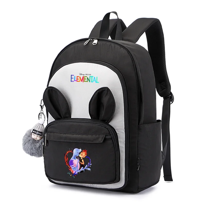 

Elemental Children School Bags for Girls Boy Backpacks Kindergarten Cartoon Toddle Kids Book Bag Teenager Rucksack Rabbit Ears