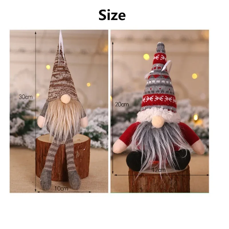 Christmas Decoration 2022 Desktop Faceless Gnome Standing Doll Christmas Decorations for Home 2022 Xmas Tree Ornaments Navidad