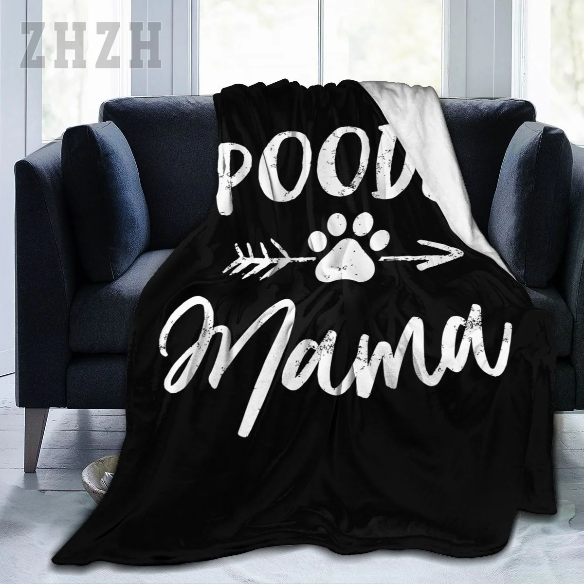 Blanket Poodle Mama Poodle Lover Owner Gifts Dog Mom Flannel Multifunction Outdoor Camping Sofa Cover Keep Warm